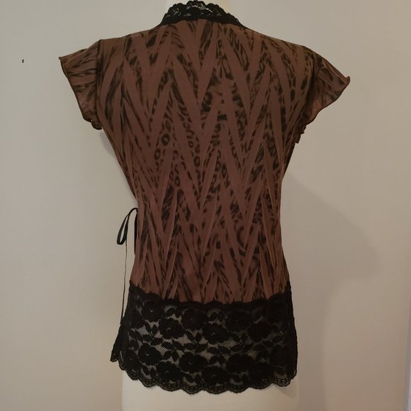 Mixed Brands Four Top Bundle Black and White/Cream/Brown - Picture 12 of 13